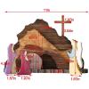 Lyxaof Easter Tiered Tray Decor Jesus Empty Tomb Kit Wooden Religious Signs view 3