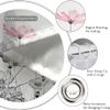 Kikiry Extra Wide Shower Curtain 108''W x 72''L Clawfoot Tub Wrap Around Pink Gray Daisy Floral Flower Elegant Wildflower Bathroom Curtains Accessories Polyester Fabric Waterproof 18 Pack Hooks view 3