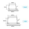 100 PCS Outdoor Light Clips Clear (Small & Large), Adhesive Cable Clips for Wall Wire Holder Cable Management Cord Organizer, Christmas Light Hooks for LED String Lights, Car Dash Cam, Extension Cord view 4
