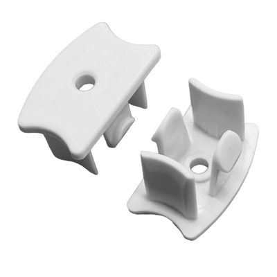 2 pcs Champion Bottom Rail End Cap for Cordless 1" Horizontal Vinyl Blinds 240615 White