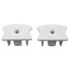2 pcs Champion Bottom Rail End Cap for Cordless 1" Horizontal Vinyl Blinds 240615 White view 2