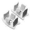 2 pcs Champion Bottom Rail End Cap for Cordless 1" Horizontal Vinyl Blinds 240615 White view 4