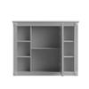 Merax Bathroom Medicine Cabinet with Mirror, Wall Mounted Over Toilet Storage Cabinet Organizer with Doors and Shelves for Bathroom Laundry Room (Mirror Cabinet Only, Gray) view 4