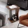 CLCulture 2PCS Side Table Sofa Couch Table Compact C-Shape End Table Snack Coffee Table view 2