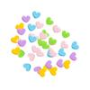 PRETYZOOM 25pcs Valentine Day Candy Heart Clips Heart Decorative Clips Photo Holder Plastic Clamp for Random Color view 1