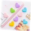 PRETYZOOM 25pcs Valentine Day Candy Heart Clips Heart Decorative Clips Photo Holder Plastic Clamp for Random Color view 3