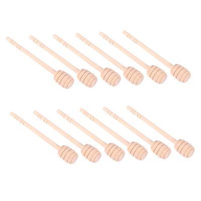 LABRIMP 12pcs Honey Dipper Sticks Kitchen Stirring Rods for Honey Syrup Jam and for Family and Friends and Reusable