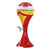 3L Beer and Beverage Dispenser With Ice Tube - Plastic Water, Juice, Lemonade Drink Tower for Parties (Red) view 1