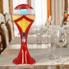 3L Beer and Beverage Dispenser With Ice Tube - Plastic Water, Juice, Lemonade Drink Tower for Parties (Red) view 2