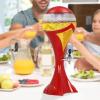3L Beer and Beverage Dispenser With Ice Tube - Plastic Water, Juice, Lemonade Drink Tower for Parties (Red) view 4