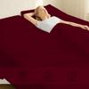1000 Thread Count Split Sheet Set 5 Piece Split Queen Sheets for Adjustable Beds 100% Egyptian Cotton 15" Deep Pocket Adjustable Bed Sheets Split Queen Size - Burgundy Solid view 2