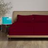 1000 Thread Count Split Sheet Set 5 Piece Split Queen Sheets for Adjustable Beds 100% Egyptian Cotton 15" Deep Pocket Adjustable Bed Sheets Split Queen Size - Burgundy Solid view 4