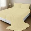 1000 Thread Count Split Sheet Set 5 Piece Split California King Sheets for Adjustable Beds 100% Egyptian Cotton 18" Deep Pocket Adjustable Bed Sheets Split California King Size - Ivory Stripe view 1