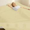 1000 Thread Count Split Sheet Set 5 Piece Split California King Sheets for Adjustable Beds 100% Egyptian Cotton 18" Deep Pocket Adjustable Bed Sheets Split California King Size - Ivory Stripe view 2