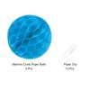 MECCANIXITY Paper Pom-Poms Flower Balls 6 Inch Paper Tissue Flower Balls for Party Flower Decoration Wedding Birthday Home Decoration Pack of 6,Blue view 3