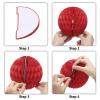 MECCANIXITY Paper Pom-Poms Flower Balls 6 Inch Paper Tissue Flower Balls for Party Flower Decoration Wedding Birthday Home Decoration Pack of 6,Blue view 4