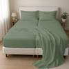 1000 Thread Count Split Sheet Set 5 Piece Split King Sheets for Adjustable Beds 100% Egyptian Cotton 15" Deep Pocket Adjustable Bed Sheets Split King Size - Sage Solid view 1