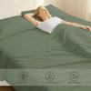 1000 Thread Count Split Sheet Set 5 Piece Split King Sheets for Adjustable Beds 100% Egyptian Cotton 15" Deep Pocket Adjustable Bed Sheets Split King Size - Sage Solid view 2