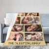 Xswzaqolk Custom Blankets with Picture Text Design Your Own Personalized Flannel Throw Blankets for Birthday Christmas Halloween Fathers Mothers Valentines Day Gift, 8 Photos Style2, 50"x60" view 2