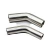 Sanitary clamp 19-108mm OD Butt Welding 45 Degree Bilateral Extension 5Cm Elbow SUS 304 Stainless Steel Sanitary Pipe Fitting Home brewing (Size : 108mm x 2mm) view 1