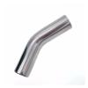 Sanitary clamp 19-108mm OD Butt Welding 45 Degree Bilateral Extension 5Cm Elbow SUS 304 Stainless Steel Sanitary Pipe Fitting Home brewing (Size : 108mm x 2mm) view 2