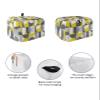4 Slice Toaster Cover Dustproof Kitchen Small Appliance Cover Abstract Colorful Medieval Nordic Style Circular Pattern Dust Cover Bread Machine Cover Protector with Loop for Standard 4 Slice Toasters view 2