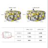 4 Slice Toaster Cover Dustproof Kitchen Small Appliance Cover Abstract Colorful Medieval Nordic Style Circular Pattern Dust Cover Bread Machine Cover Protector with Loop for Standard 4 Slice Toasters view 3