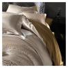ADovz Luxury Zebra Print Yarn Dyed Jacquard and Egyptian Cotton Patchwork Bedding Set Duvet Cover Bed Sheet Pillowcases Silky Bed Sets,Bed Sheets view 3