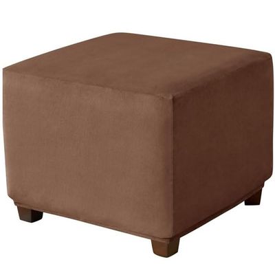 ZEaink Ottoman Cover Square 40 x 40cmx16inch,Stretch Velvet Square Ottoman Slipcover Washable Square Storage Ottoman Foot Stool Cover with Elastic Bottom (Color : #11, Size : 75x75cm/30x30in)