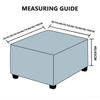 ZEaink Ottoman Cover Square 40 x 40cmx16inch,Stretch Velvet Square Ottoman Slipcover Washable Square Storage Ottoman Foot Stool Cover with Elastic Bottom (Color : #11, Size : 75x75cm/30x30in) view 3