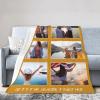 Xswzaqolk Custom Blankets with Picture Text Design Your Own Personalized Flannel Throw Blankets for Birthday Christmas Halloween Fathers Mothers Valentines Day Gift, 6 Photos Style2, 71"x91" view 2