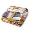 Xswzaqolk Custom Blankets with Picture Text Design Your Own Personalized Flannel Throw Blankets for Birthday Christmas Halloween Fathers Mothers Valentines Day Gift, 6 Photos Style2, 71"x91" view 3