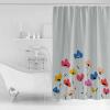 Double Love Spring Summer FloralBathroom Curtain 78 Inch Shower Curtain with Hooks, Waterproof Polyester Bath Curtain Washable Bathtub Curtain Farmhouse Wildflower Herb 72''x 78'' view 2