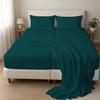 1000 Thread Count Split Sheet Set 5 Piece Split King Sheets for Adjustable Beds 100% Egyptian Cotton 21" Deep Pocket Adjustable Bed Sheets Split King Size - Teal Solid view 1