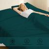 1000 Thread Count Split Sheet Set 5 Piece Split King Sheets for Adjustable Beds 100% Egyptian Cotton 21" Deep Pocket Adjustable Bed Sheets Split King Size - Teal Solid view 2