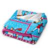 Xswzaqolk Personalized Blanket with Picture Soft Warm Custom Throw Blankets Add Logo Name Any Text as Birthday Valentines Fathers, 5 Photos Style2, 51"x80" view 3
