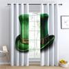 St. Patrick's Day Curtains for Bedroom Living Room, Lucky Blackout Curtains & Home Decor, St Patrick's Day Window Curtains, Thermal Room Darkening Grommet Drapes, 96 Inch Curtains 2 Panel Set view 2
