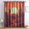 Arizona Desert Blackout Curtains for Bedroom Living Room, Cactus Curtains & Home Decor, Sunset Landscape Window Curtains, Thermal Room Darkening Grommet Drapes, 45 Inch Curtains 2 Panel Set view 1