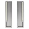 Upgraded Luminous Sliding Door Pulls, 2pcs Rectangual Aluminum Alloy Embedded Flush Pull Handles for Sliding Barn Drawer Cupboard Wardrobe (Black) (Color : Starry Sky Gray) view 1