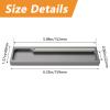 Upgraded Luminous Sliding Door Pulls, 2pcs Rectangual Aluminum Alloy Embedded Flush Pull Handles for Sliding Barn Drawer Cupboard Wardrobe (Black) (Color : Starry Sky Gray) view 2