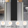 Upgraded Luminous Sliding Door Pulls, 2pcs Rectangual Aluminum Alloy Embedded Flush Pull Handles for Sliding Barn Drawer Cupboard Wardrobe (Black) (Color : Starry Sky Gray) view 4