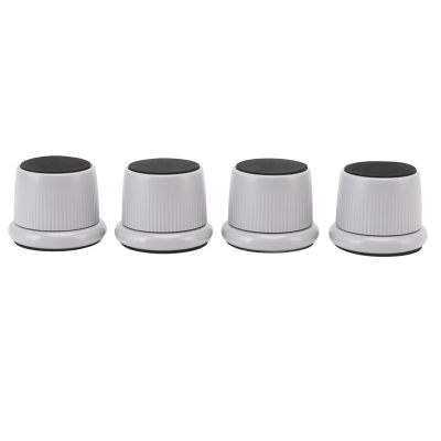 Adjustive Furniture Bed Risers, 4 Pack Nonslip Round Sofa Couch Lifts Risers Heavy Duty Bed Frame Risers Table Leg Extenders(Gray)