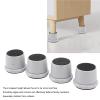 Adjustive Furniture Bed Risers, 4 Pack Nonslip Round Sofa Couch Lifts Risers Heavy Duty Bed Frame Risers Table Leg Extenders(Gray) view 2