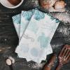 Kewadony Turquoise Coastal Kitchen Towels 2 Pack Dish Towels for Kitchen, Nautical Summer Beach Coral Sea Turtle Absorbent Microfiber Hand Towels for Bathroom, Soft Tea Towels Bar Towels, 18 x 28 Inch view 2