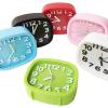 ulafbwur Alarm Clocks for Bedrooms Desk Clock Operated Non-Ticking Plastic Small Bedside Analog Alarm Clock Household Supplies Alarm Clock Bedroom Must Haves view 2