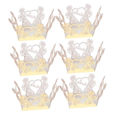 HOLIDYOYO 50pcs Hollow Chocolate Wrappers for Party Candy Decoration Elegant Flower Design Safe Material for Weddings Birthdays and Events for and Confections