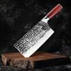 MAYiT Meat Cleaver Knife, 8inch High carbon stainless steel knife hand forged butcher slaughter knife Kitchen Knife Ultra Sharp Home Cleaver view 2