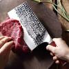 MAYiT Meat Cleaver Knife, 8inch High carbon stainless steel knife hand forged butcher slaughter knife Kitchen Knife Ultra Sharp Home Cleaver view 4