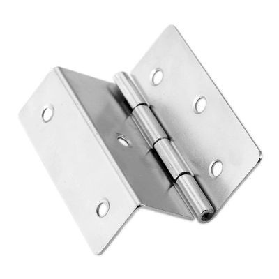 10 Pcs 59mm Cabinet Door Luggage Furniture Decoration Hinge Jewelry Wooden Box Suitcase Vintage 6 Holes Three-Folding Hinges