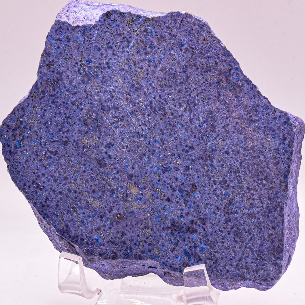 110mm 340g Blue Dumortierite Slice Polished Natural Gemstone Crystal Mineral Dcor Slab - Peru